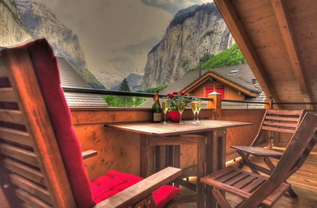 Luxury Penthouse Apartment Lauterbrunnen Exteriör bild